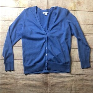 Amazon Essentials Women's Classic Blue Cardigan